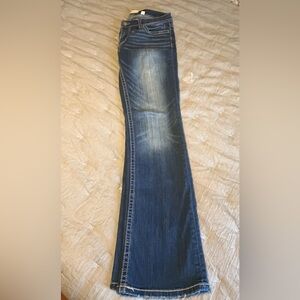 BKE Women's Dark Blue Boot Cut Jeans